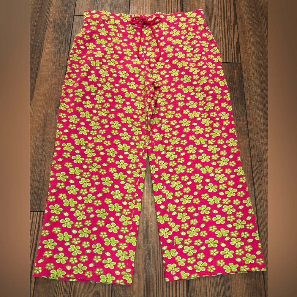 Lilly Pulitzer White Label cropped pajama bottoms Size M